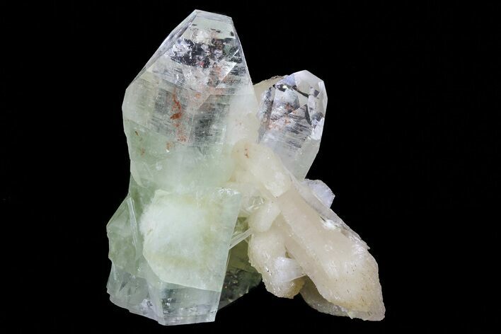 Zoned Apophyllite Crystals With Stilbite - India #72092